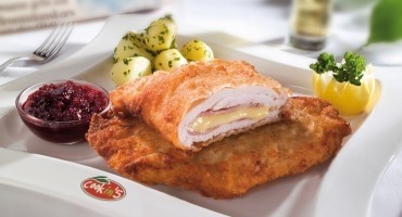 Cordon bleu Пилешко филе с шунка и гауда - 2 бр  /опаковка